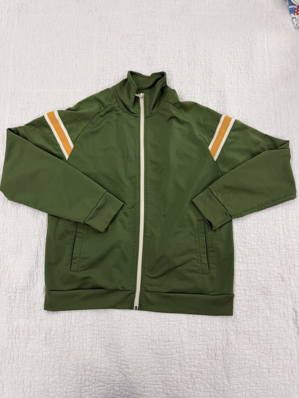 Vintage Gap Track Jacket Women Size Large Green Classic Y2K Full Zip